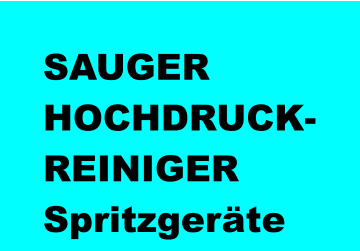 SAUGER HOCHDRUCK- REINIGER Spritzgeräte