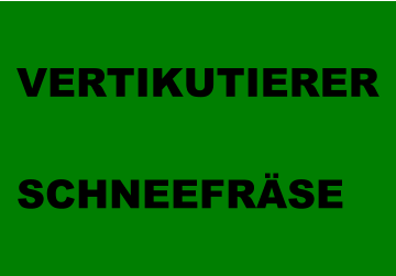 VERTIKUTIERER  SCHNEEFRÄSE